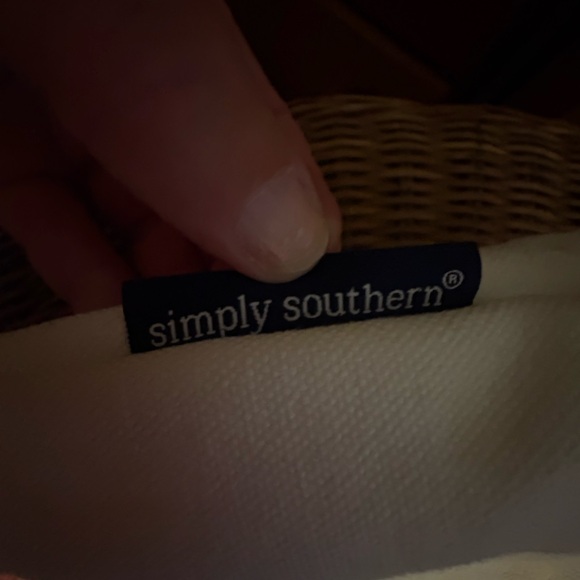 Simply Southern White Tote with Pink Accents - Picture 10 of 10